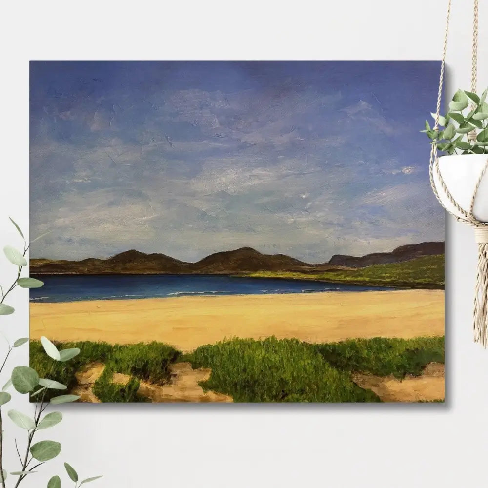 Original Painting Scottish Harris Landscape Luskentyre Beach