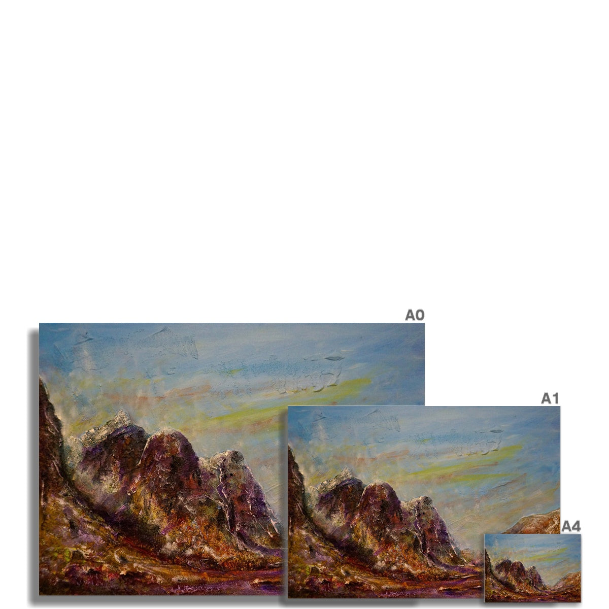 The Three Sisters Of Glencoe Fine Art Print - Unframed Prints