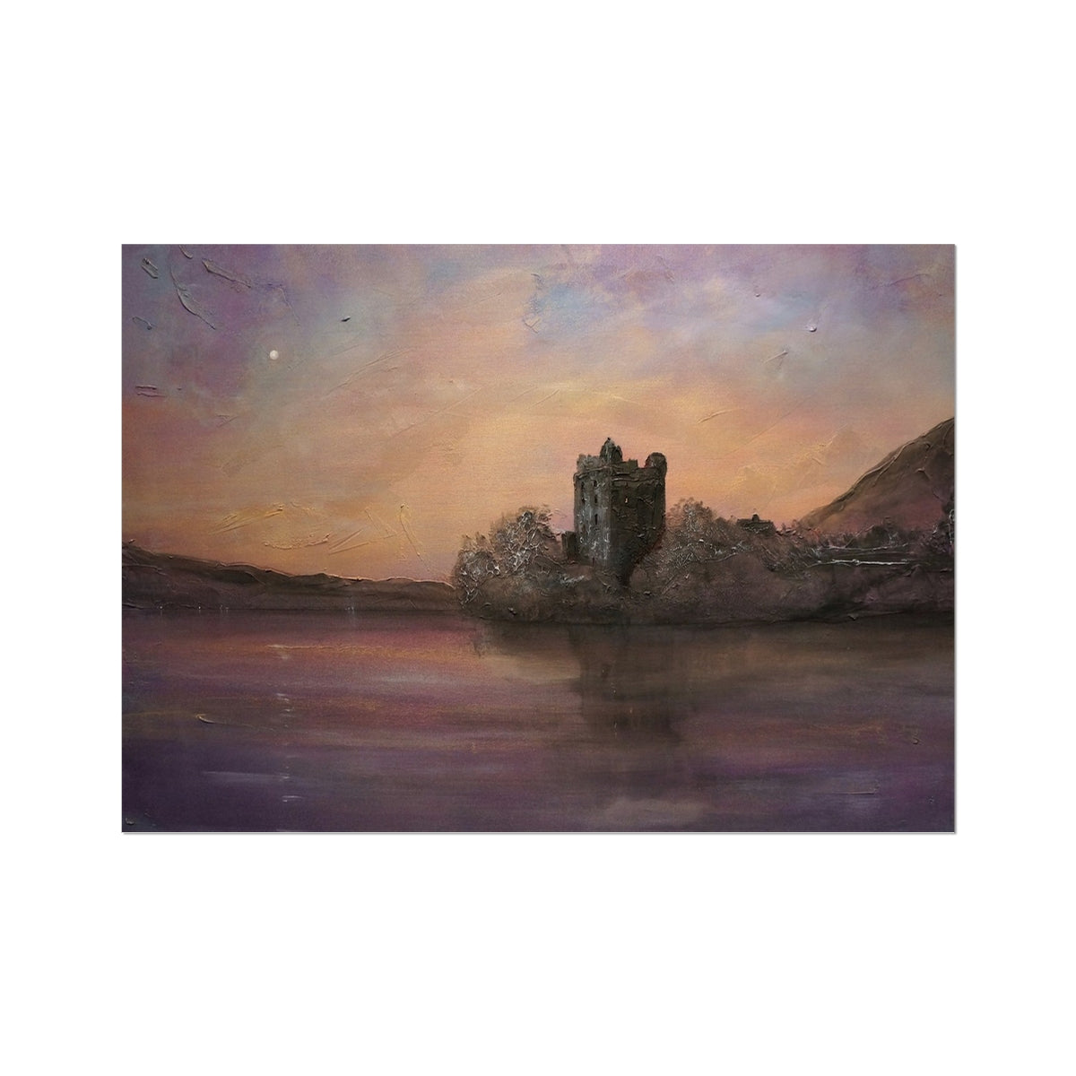 Urquhart Castle Moonlight Fine Art Print - Unframed Prints