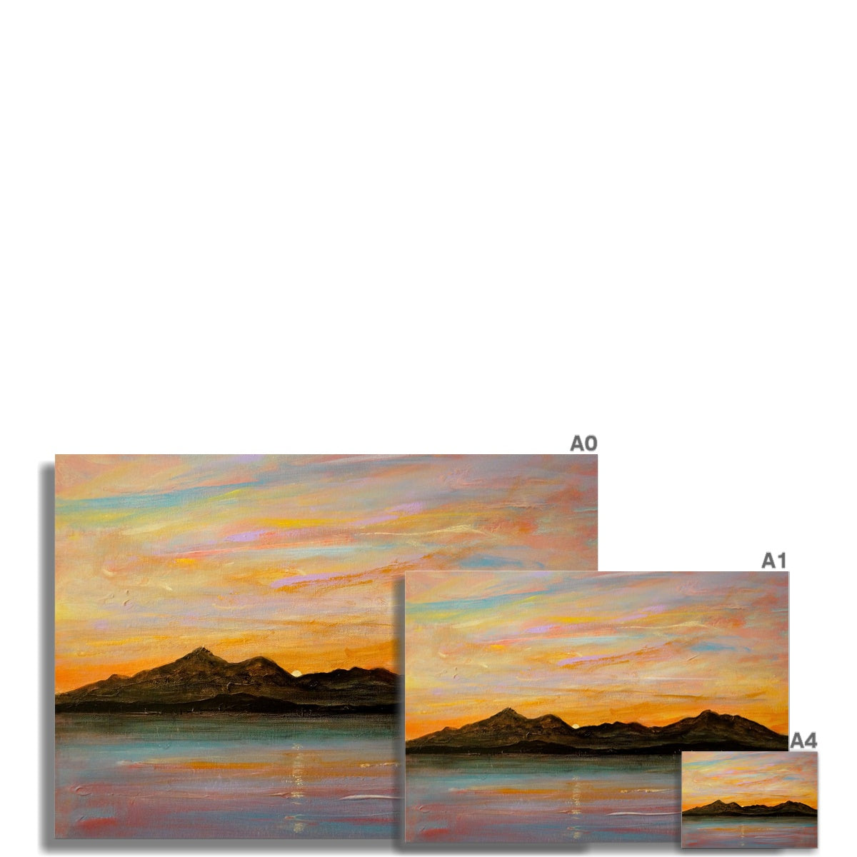 The Sleeping Warrior Arran Fine Art Print - Unframed Prints