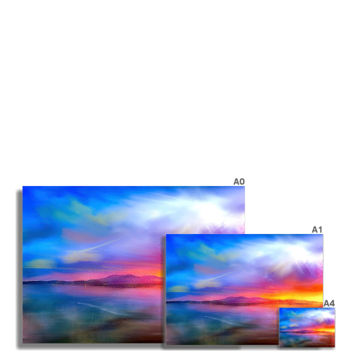 Arran Sunset Fine Art Print - Unframed Prints