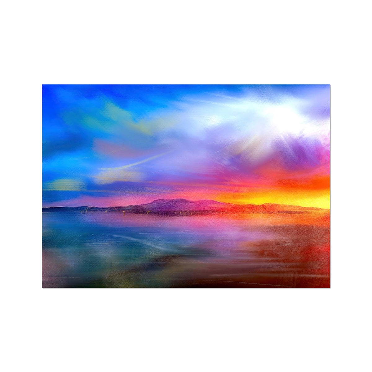 Arran Sunset Fine Art Print - Unframed Prints