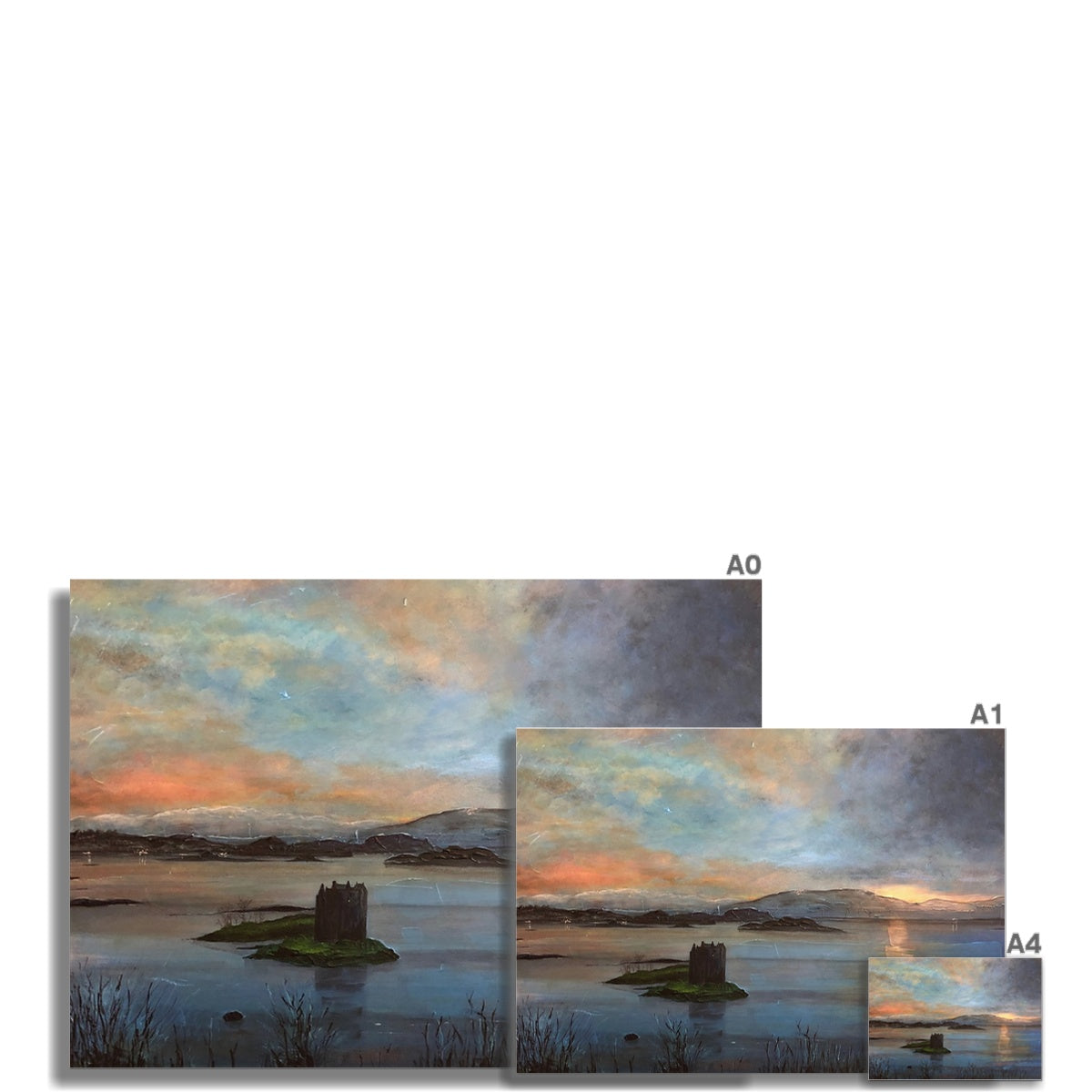 Castle Stalker Twilight Fine Art Print - Unframed Prints