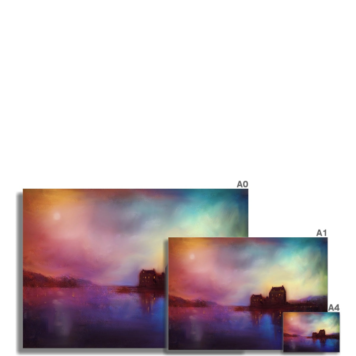 Eilean Donan Castle Sunset Fine Art Print - Unframed Prints