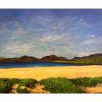 Original Painting Scottish Harris Landscape Luskentyre Beach